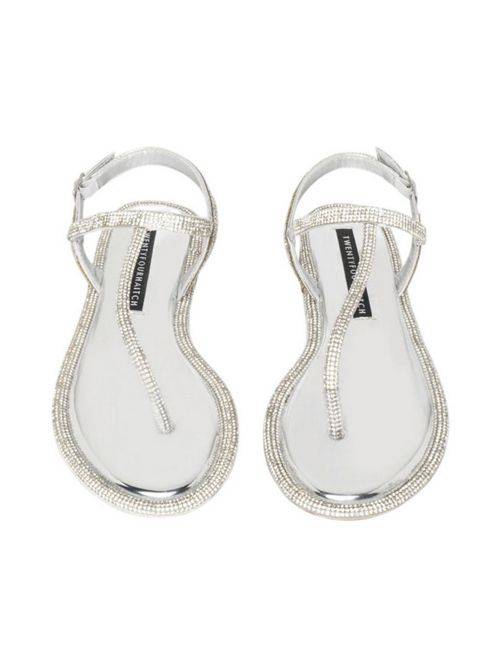 sandalo donna strass argento Twenty Fourhaitch | TORIMBIAARGENTO